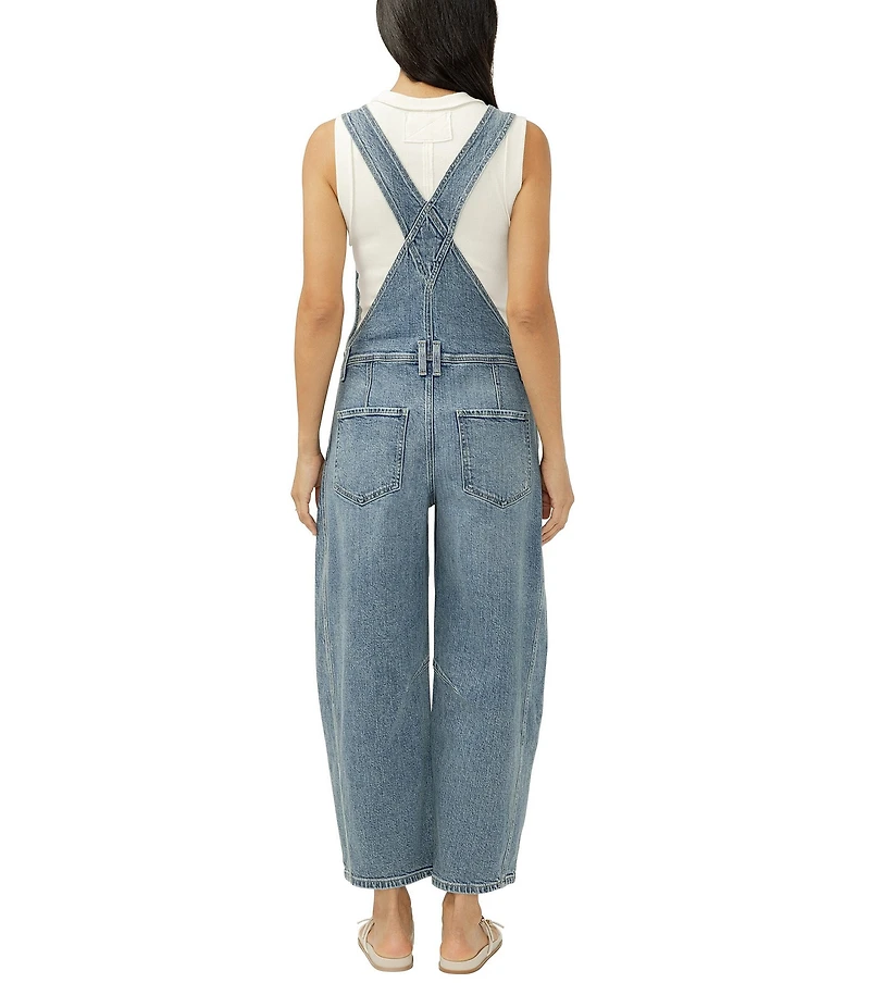 Silver Jeans Co. Barrel Relaxed Denim Overalls