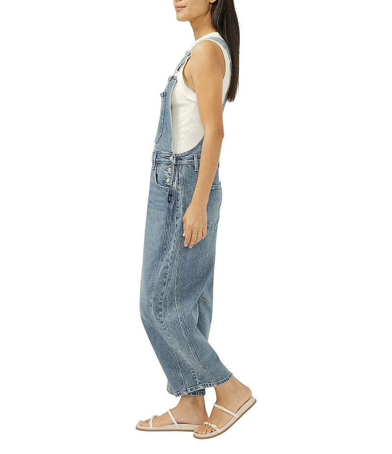Silver Jeans Co. Barrel Relaxed Denim Overalls