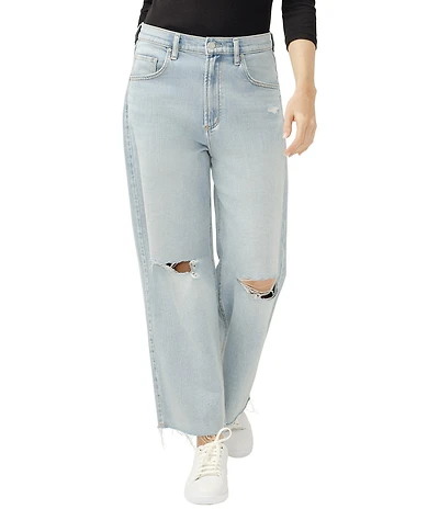 Silver Jeans Co. Be Easy High Rise Wide Leg Cropped Jeans