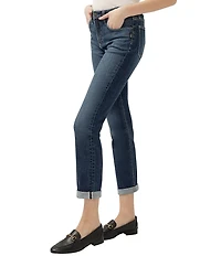Silver Jeans Co. Beau High Rise Relaxed Slim Fit Luxe Stretch Cuff Jeans