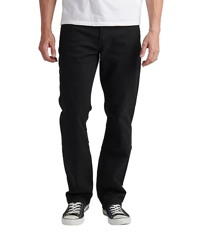Silver Jeans Co. Big & Tall Black Relaxed-Fit Tapered Stretch Denim Jeans