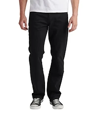 Silver Jeans Co. Big & Tall Black Relaxed-Fit Tapered Stretch Denim Jeans