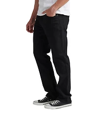 Silver Jeans Co. Big & Tall Black Relaxed-Fit Tapered Stretch Denim Jeans