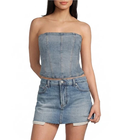 Silver Jeans Co. Corset Denim Top