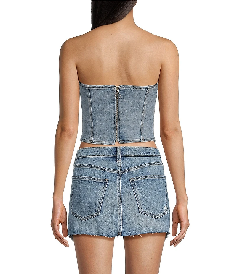 Silver Jeans Co. Corset Denim Top