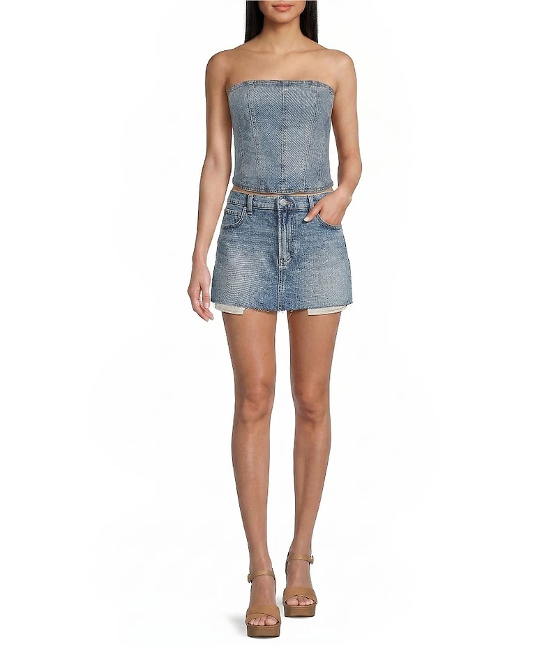 Silver Jeans Co. Corset Denim Top