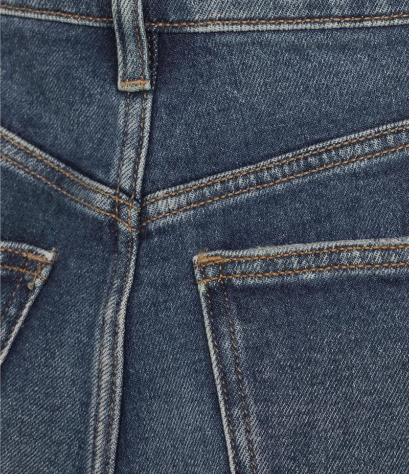 Silver Jeans Co. Desirable High Rise Frayed Hem Slim Fit Long Shorts