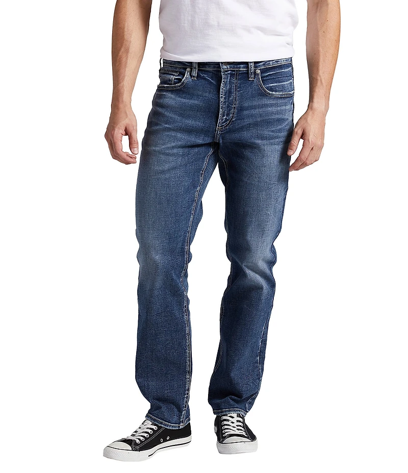 Silver Jeans Co. Eddie Mid Rise Athletic Fit Tapered Leg Jeans