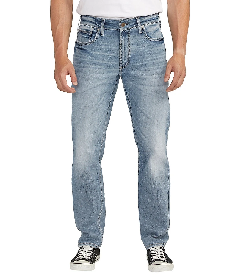 Silver Jeans Co. Eddie Classic Athletic Fit Tapered Leg MaxFlex Denim Jeans