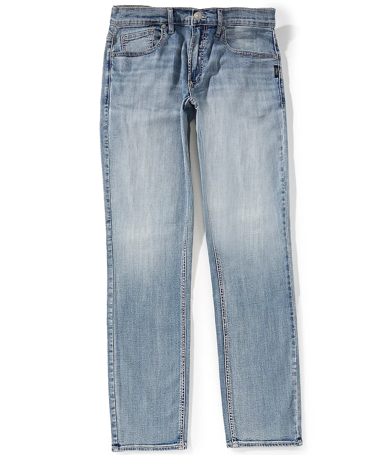 Silver Jeans Co. Eddie Relaxed-Fit Slim Straight Leg Jeans