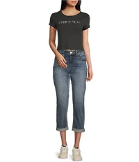 Silver Jeans Co. Elyse Mid Rise Curvy Fit Capris