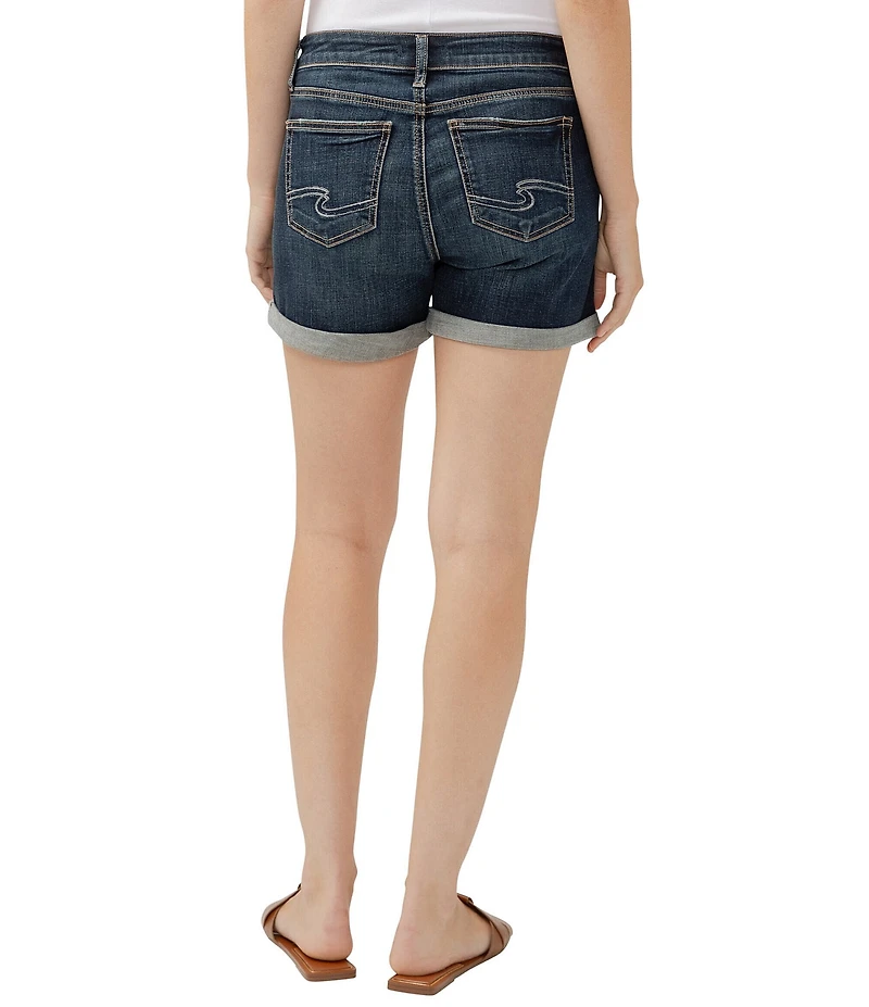 Silver Jeans Co. Elyse Mid Rise Curvy Fit Shorts