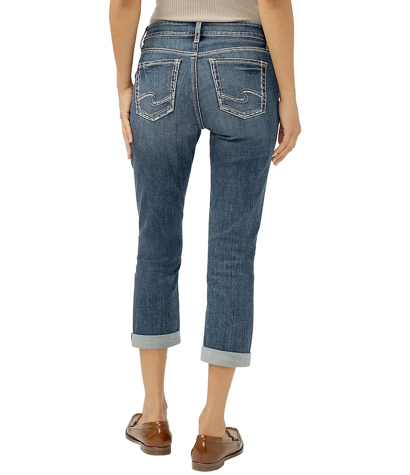 Silver Jeans Co. Elyse Mid Rise Luxe Stretch Capri Jeans