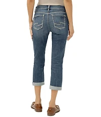 Silver Jeans Co. Elyse Mid Rise Luxe Stretch Capri Jeans