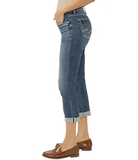 Silver Jeans Co. Elyse Mid Rise Luxe Stretch Capri Jeans