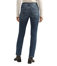 Silver Jeans Co. Elyse Mid Rise Power Stretch Straight Leg Jeans