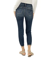 Silver Jeans Co. Elyse Mid Rise Skinny Cropped Jeans