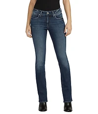 Silver Jeans Co. Elyse Dark Wash Mid Rise Slim Bootcut Jeans