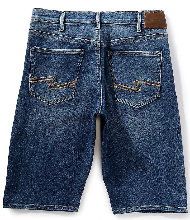 Silver Jeans Co. Gordie Relaxed Fit 12#double; Denim Bermuda Shorts