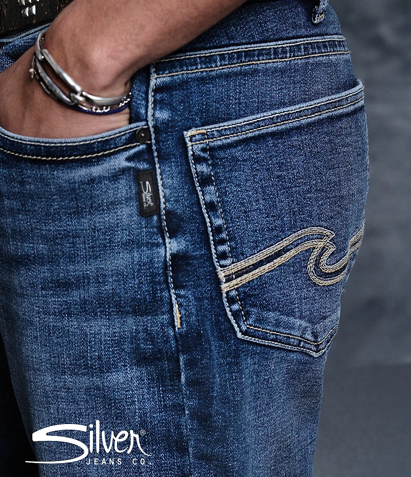 Silver Jeans Co. Gordie Relaxed Fit 12#double; Denim Bermuda Shorts