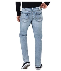 Silver Jeans Co. Grayson Performance Stretch Straight Light Wash Jeans