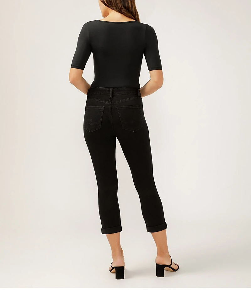 Silver Jeans Co. High Rise Curvy Fit Avery Capri Leg Jeans