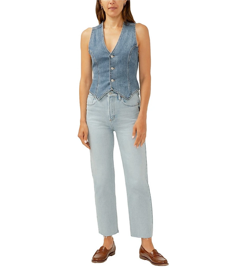 Silver Jeans Co. High Rise Straight Leg Jeans