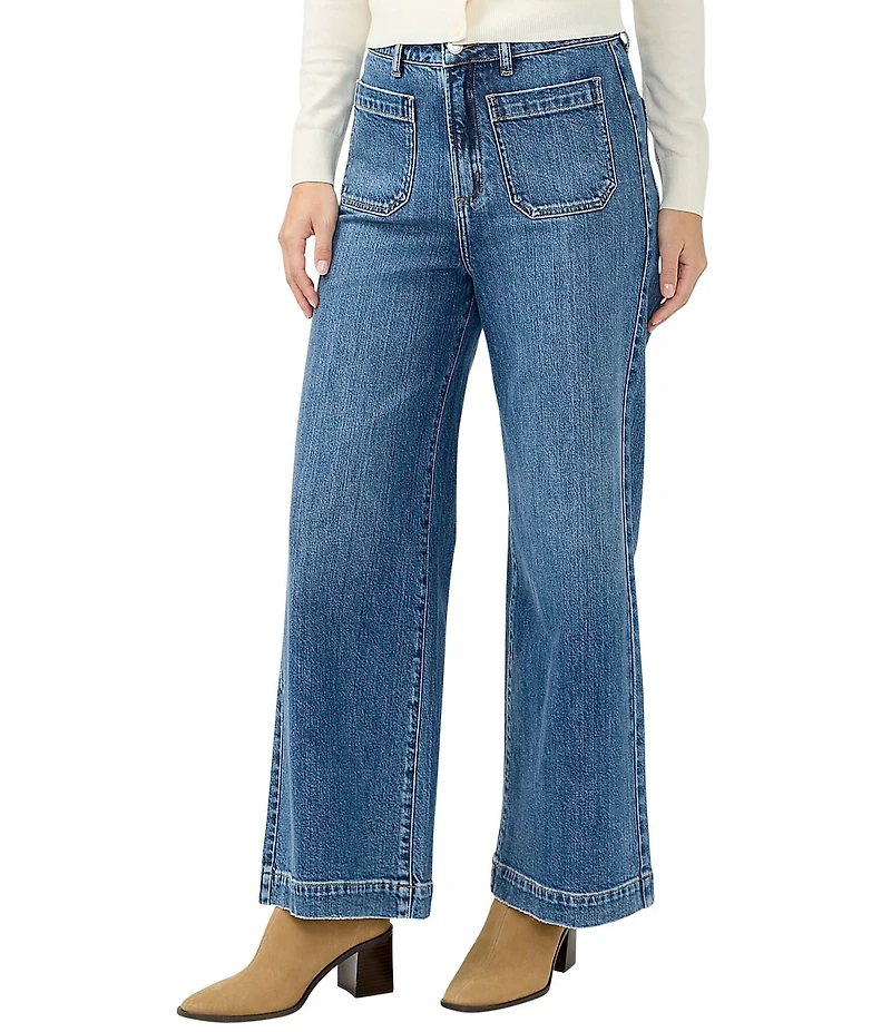 Silver Jeans Co. High Rise Wide Leg Ankle Jeans