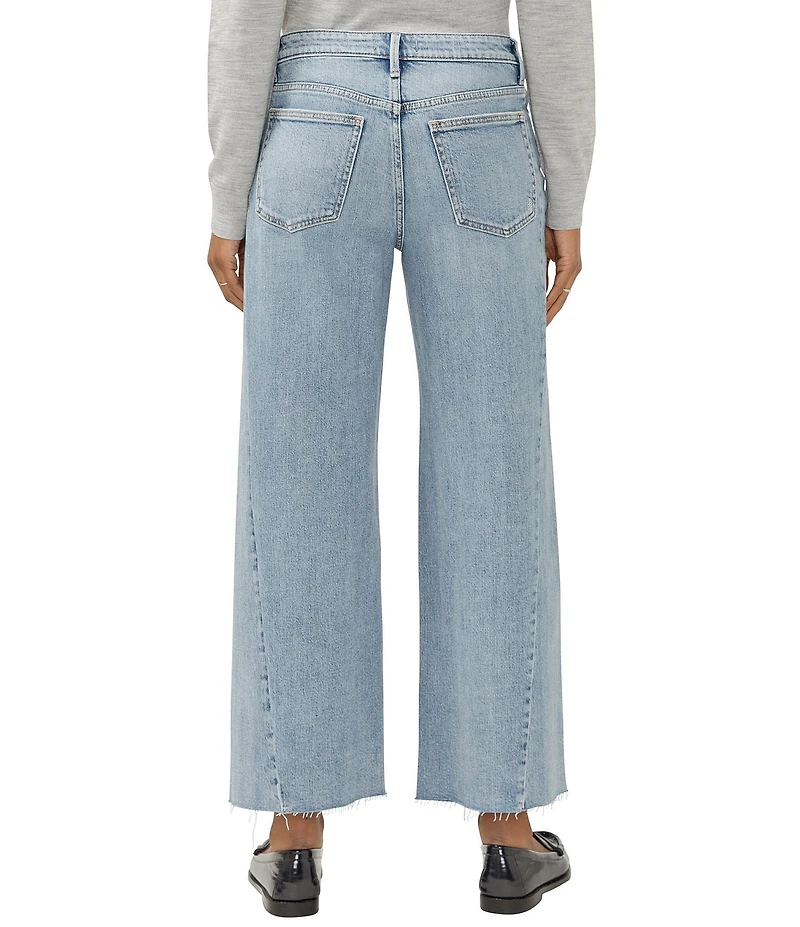 Silver Jeans Co. Isbister Fitted Wide Leg Cropped Jeans