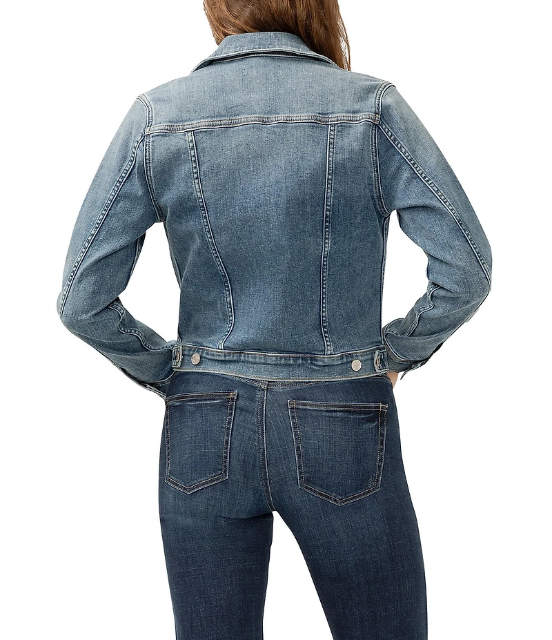 Silver Jeans Co. Long Sleeve Cropped Denim Jacket