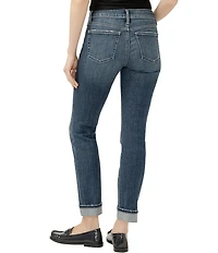 Silver Jeans Co. Mid Rise Curvy Fit Straight Leg Jeans