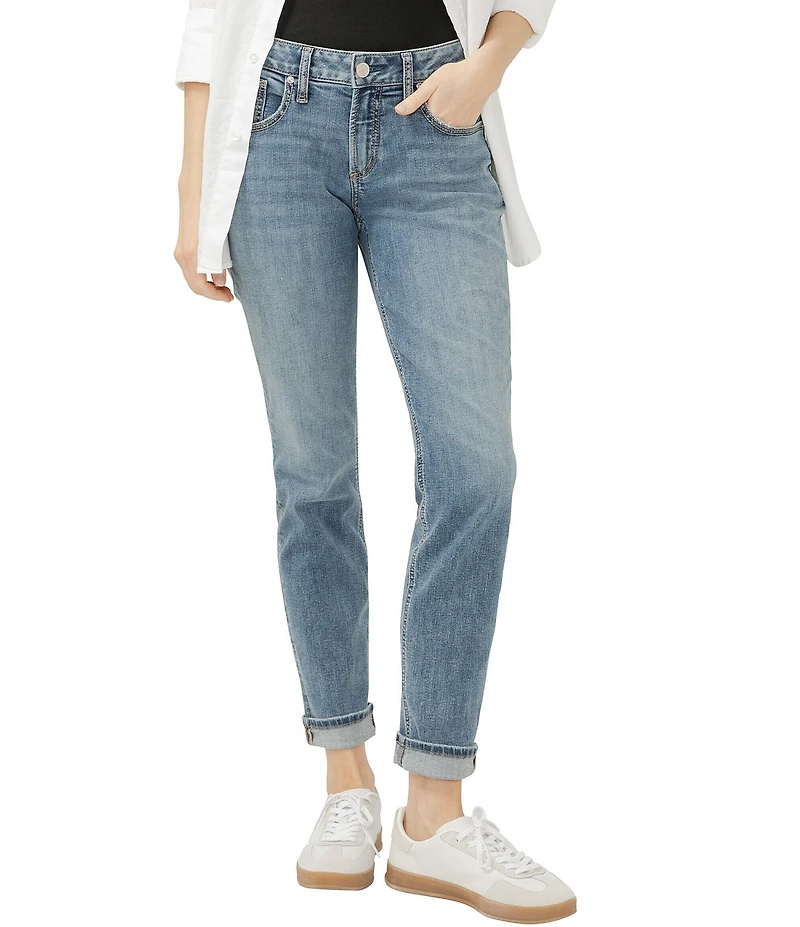 Silver Jeans Co. Mid Rise Our Boyfriend Jeans