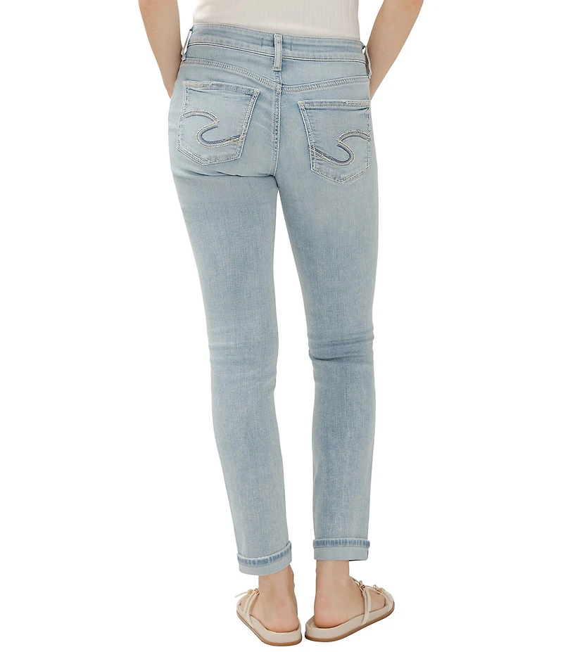 Silver Jeans Co. Mid Rise Slim Leg Girlfriend Skinny Jeans