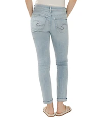 Silver Jeans Co. Mid Rise Slim Leg Girlfriend Skinny Jeans