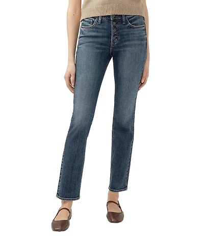 Silver Jeans Co. Most Wanted Mid Rise Straight Leg Jeans