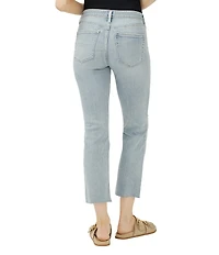 Silver Jeans Co. Most Wanted Mid Rise Cropped Straight Leg Luxe Stretch Jeans