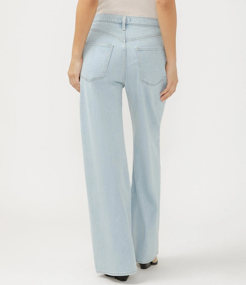 Silver Jeans Co. Pleated Wide Leg Denim Trousers
