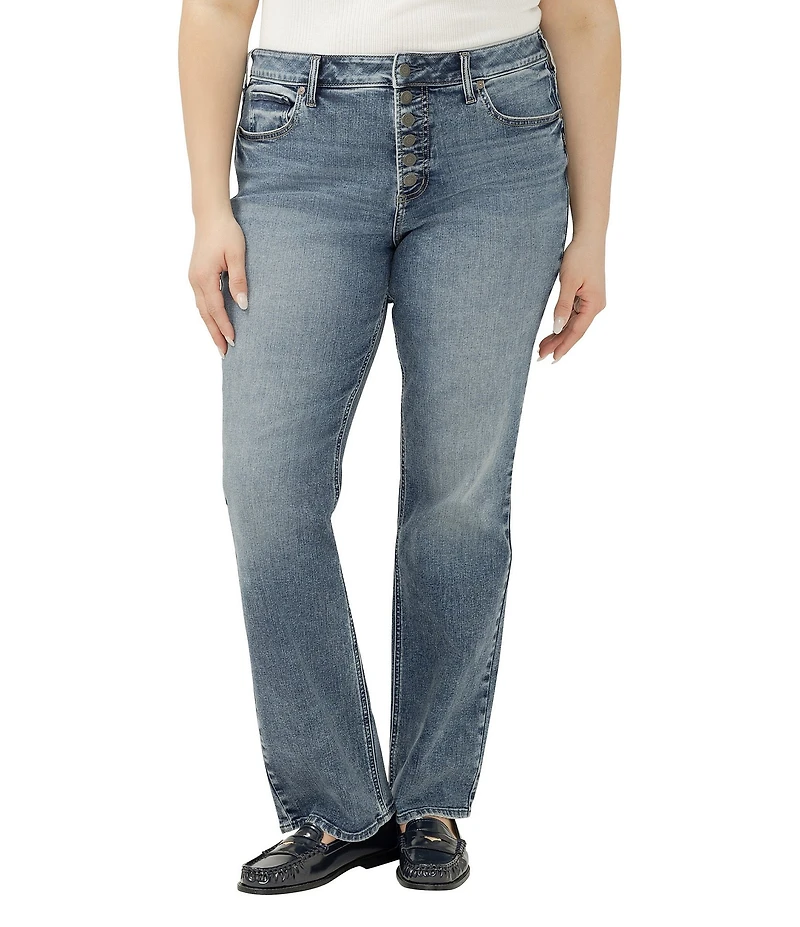 Silver Jeans Co. Plus Size Avery High Rise Slim Boot Jeans