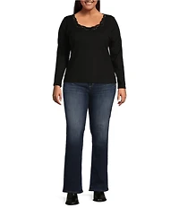 Silver Jeans Co. Plus Size Avery High Rise Slim Bootcut Jeans