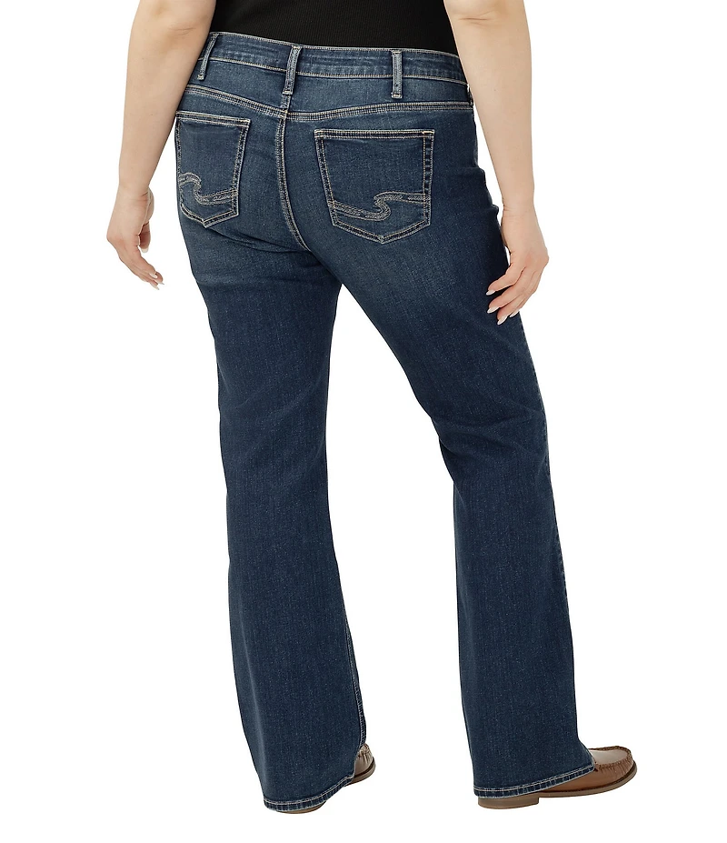 Silver Jeans Co. Plus Size Elyse Mid Rise Bootcut Jeans