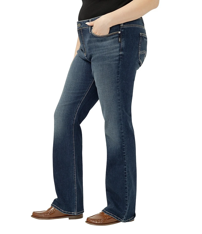 Silver Jeans Co. Plus Size Elyse Mid Rise Bootcut Jeans