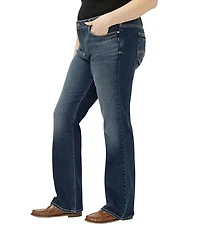 Silver Jeans Co. Plus Size Elyse Mid Rise Bootcut Jeans