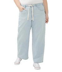 Silver Jeans Co. Plus Size High Rise Wide Leg Relaxed Jeans