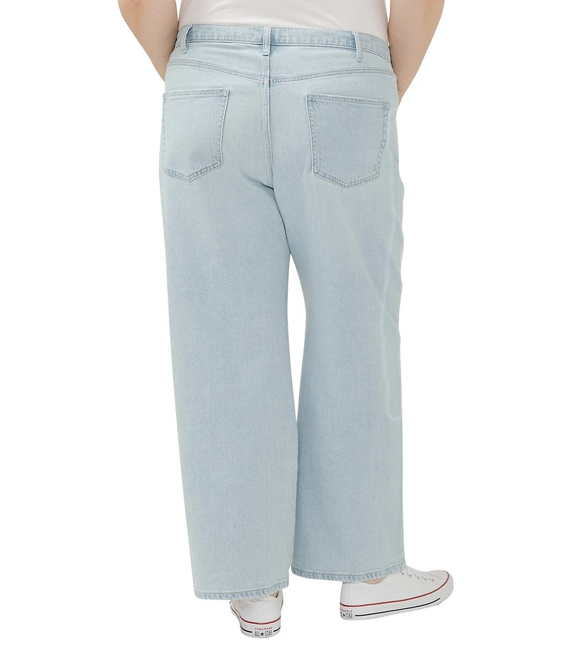 Silver Jeans Co. Plus Size High Rise Wide Leg Relaxed Jeans