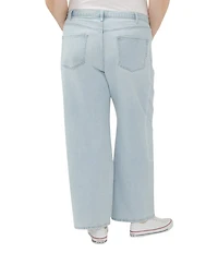 Silver Jeans Co. Plus Size High Rise Wide Leg Relaxed Jeans