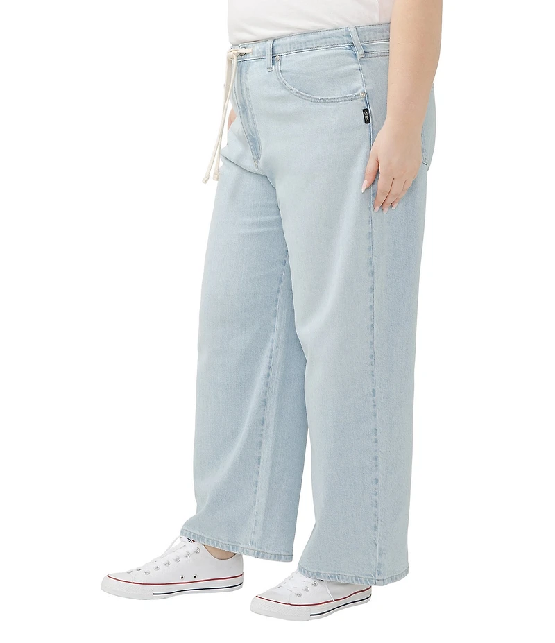 Silver Jeans Co. Plus Size High Rise Wide Leg Relaxed Jeans