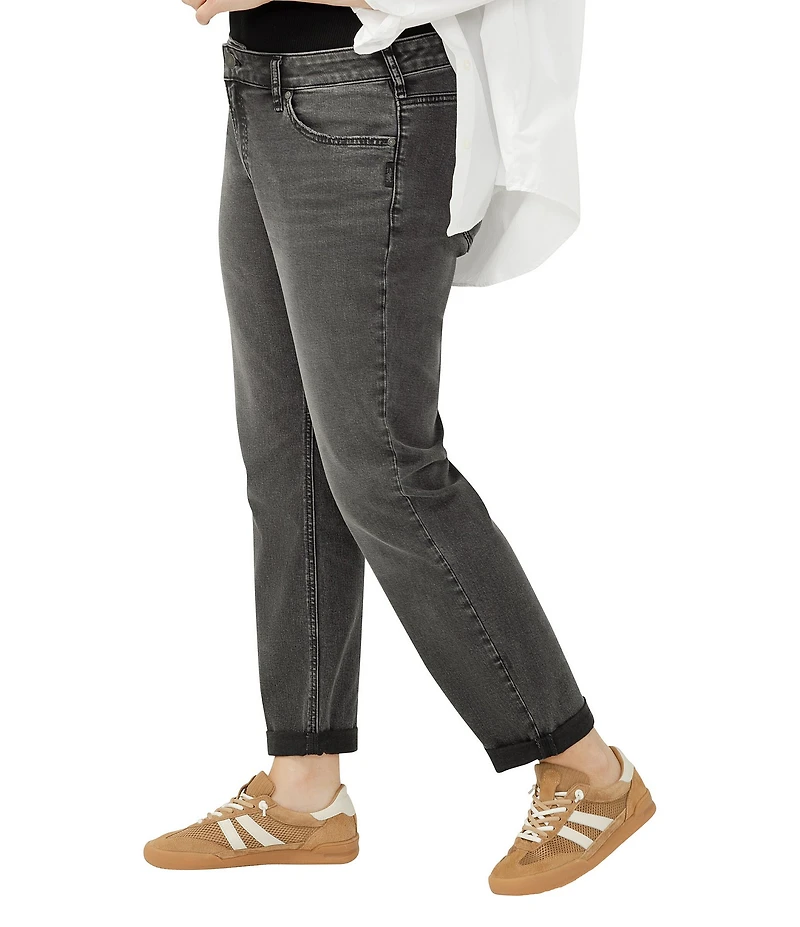 Silver Jeans Co. Plus Size Mid-Rise Slim Leg Boyfriend Jeans