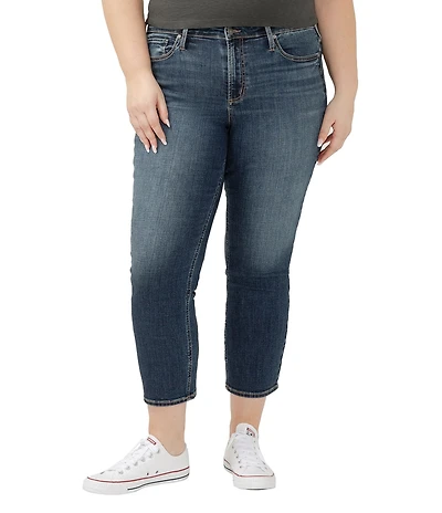 Silver Jeans Co. Plus Size Most Wanted Mid-Rise Straight Leg Jeans