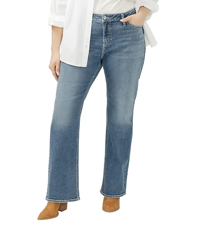 Silver Jeans Co. Plus Size Suki Slim Bootcut Jeans
