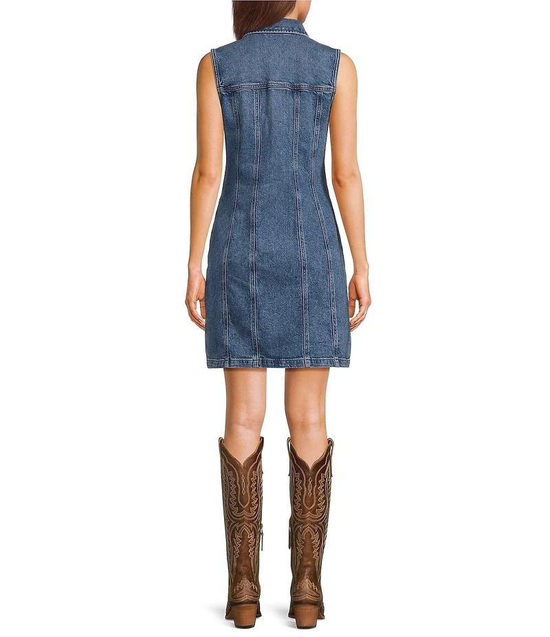 Silver Jeans Co. Sleeveless Denim Mini Dress